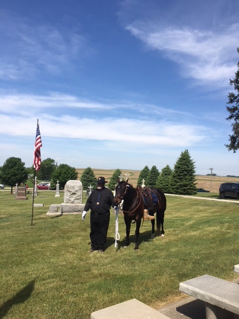 Memorial Day image with horse